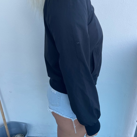 Black full zip bomber jacket - Picture 2 of 4